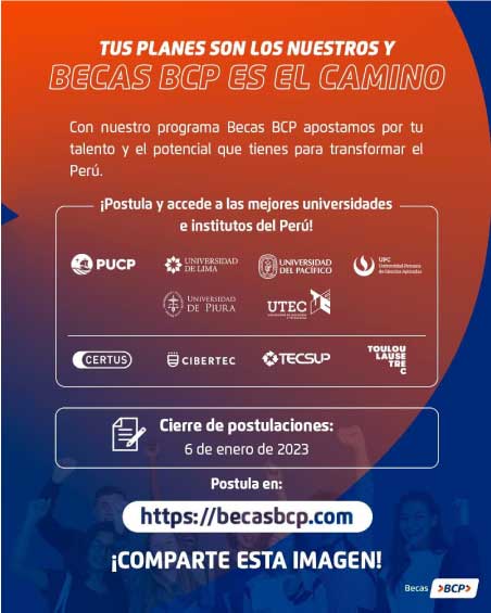 beneficios de becas BCP