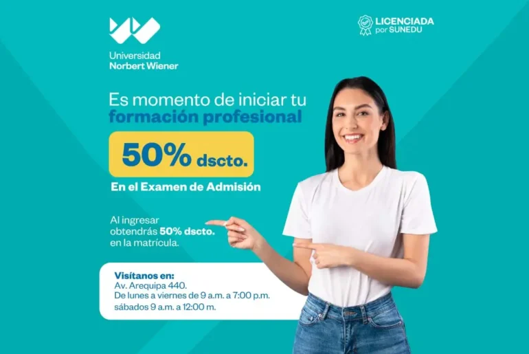 examen de admisión universidad Norbert Wiener 2023