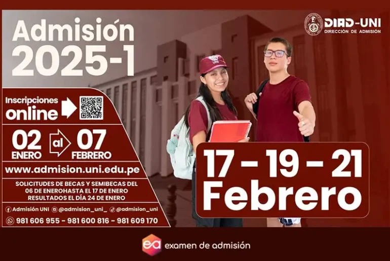 Examen de admision UNI 2025